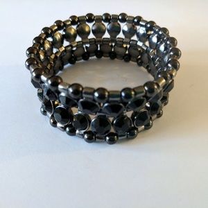 Hematite and Oynx Bracelet